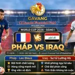 Ảnh bìa nhận định bóng đá trận Pháp vs Iraq tại bảng I World Cup 2026, phân tích chi tiết và dự đoán tỷ số trên Gavang TV.